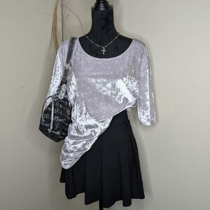 Light Purple Velvet Top Size 1X